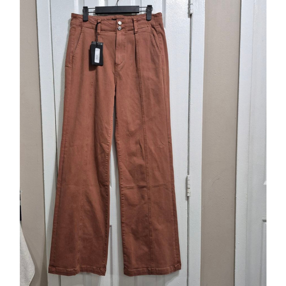 BROOKLYN DOUBLE BUTTON WAISTBAND JEANS - VINTAGE MOCHA BISQUE sz 29 - Picture 3 of 12